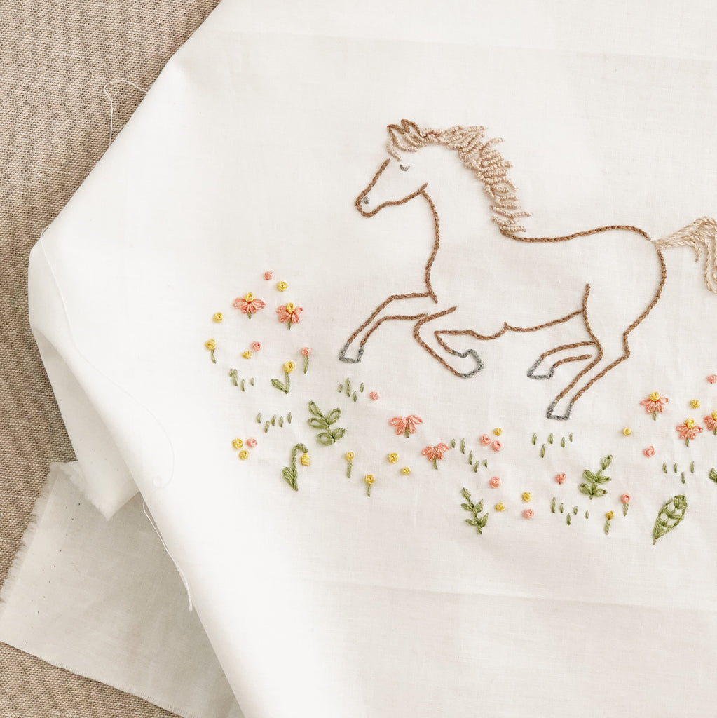 Wild Horse Embroidery Pattern