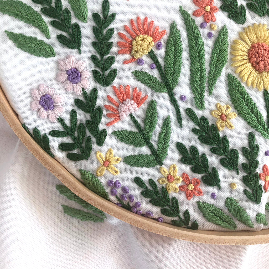 Firefly Garden Embroidery Pattern